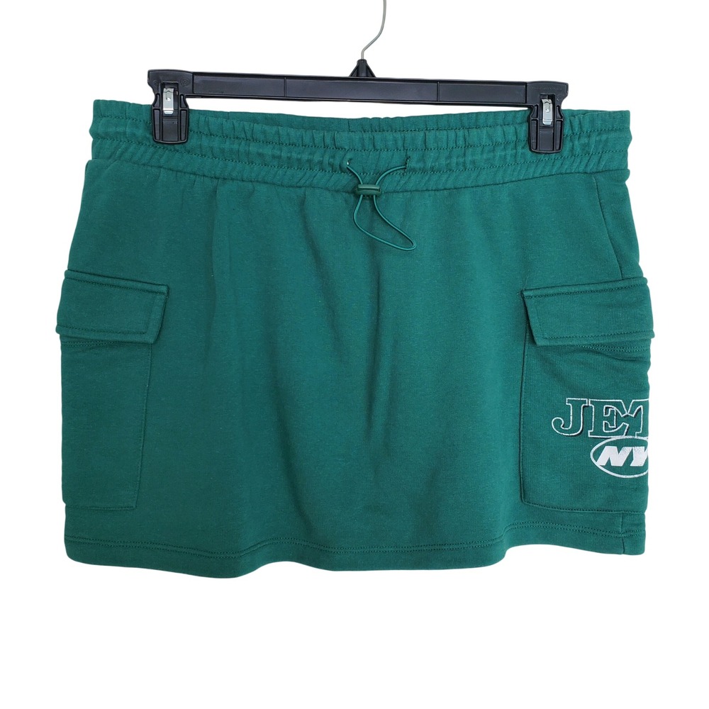 NFL New York Jets Green Cargo‎ Mini Skirt Women's Size L